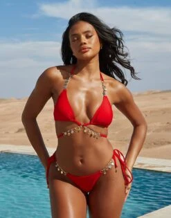 Moda Minx X Savannah-Shae Richards Valentina Coin Bikini In Red - RED 8 Moda Minx X Savannah-Shae Richards Valentina Coin Bikini In Red - RED -Revolution Sales Store 206157894 1 red