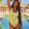 Moda Minx X Sophie Piper Scrunch Swimsuit In Lemon For Women Lemon -Revolution Sales Store 206430263 1 lemon